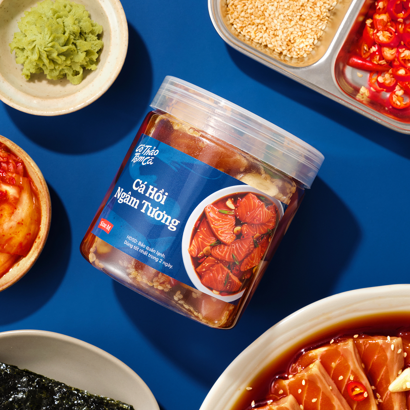 Cách ăn Tôm ngâm tương chuẩn vị Hàn Quốc cùng rong biển và cơm nóng